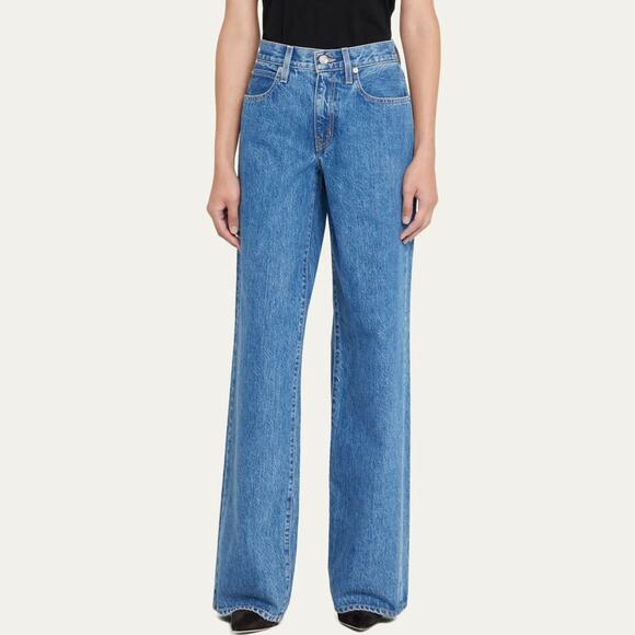 Slvrlake Mica High Rise Jeans NEW Double Seam Wide Leg Denim Satisfaction Sz 27 - Picture 1 of 7